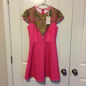 Ted Baker Juxtapose Skater Dress - UK Size 2